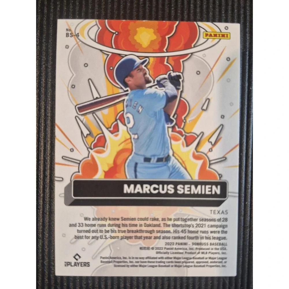 2022 Panini Donruss - Bomb Squad Marcus Semien #BS-4 /999